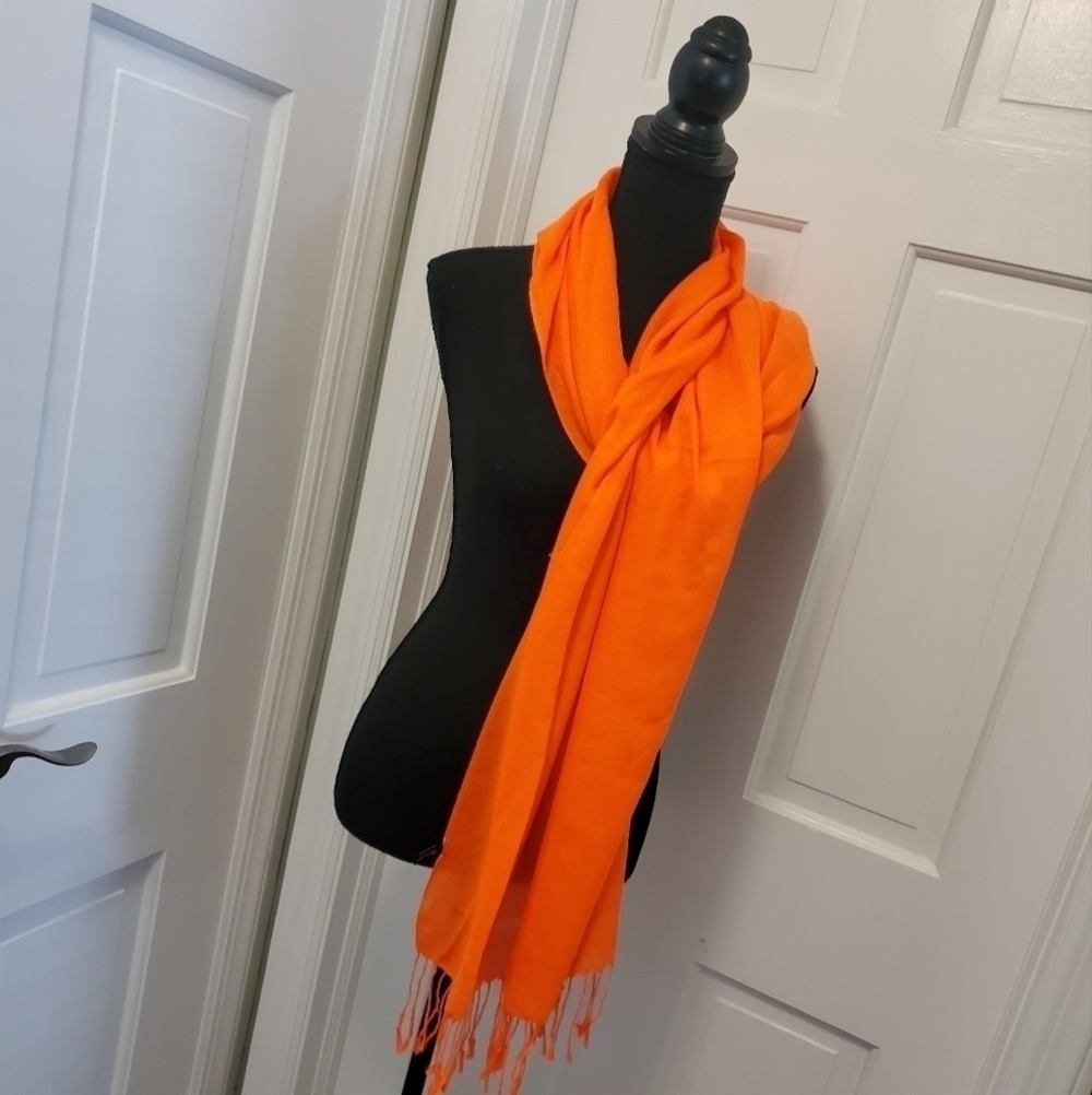 Apt. 9 Neon Orange Scarf, casual Colorful, fun